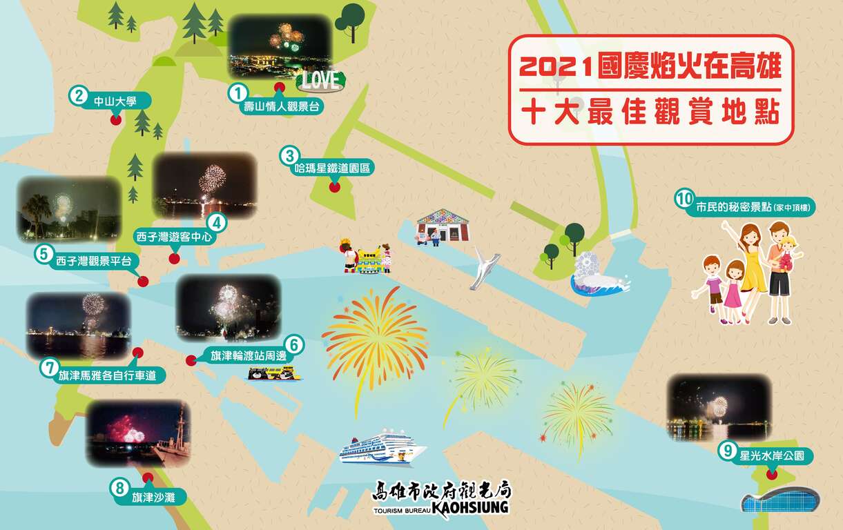 10月活動和旅遊景點❤️十月假日要去哪玩? 7 2021高雄國慶煙火最佳觀賞地點