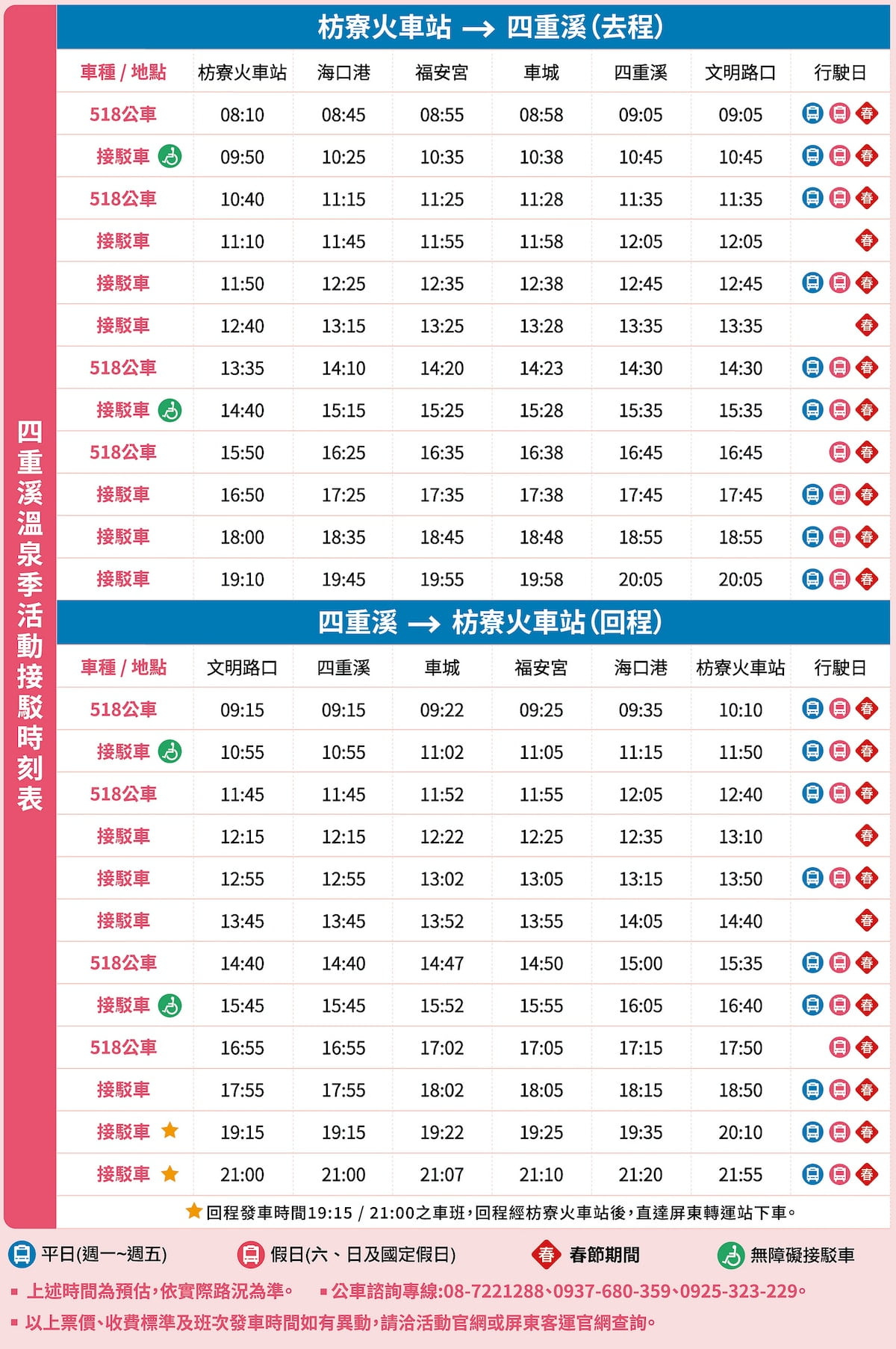 2021年12月活動和景點 ❄️冬天國內旅遊適合去哪裡玩 11 2021屏東四重溪溫泉接駁車